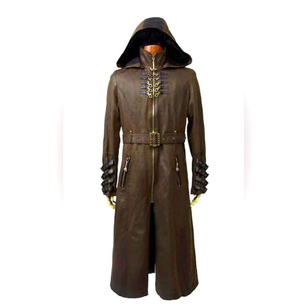 Punk Rave Hooded Long Coat